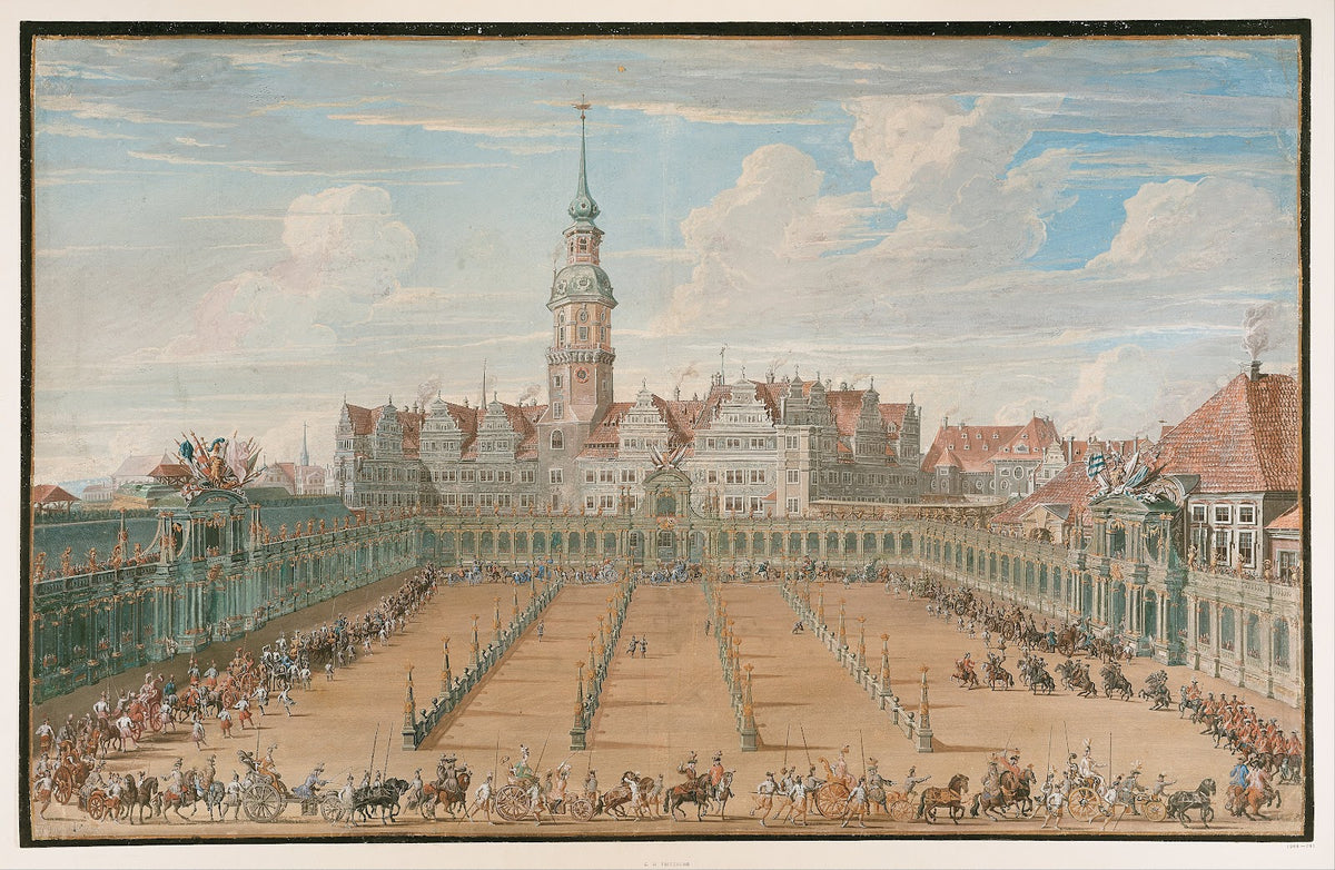Parade of the Ladies Ring Races Dresden 1710