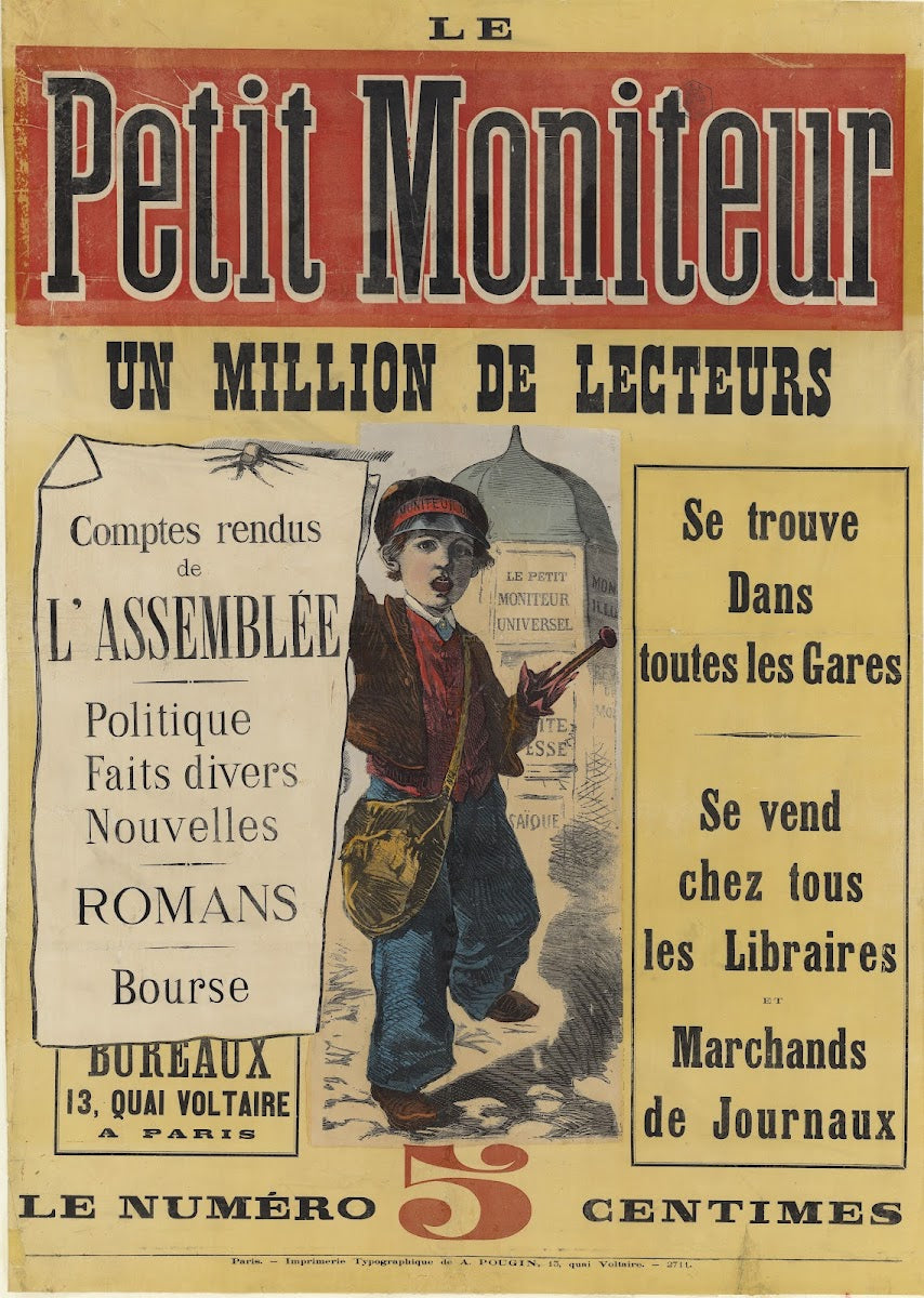 Le Petit Moniteur un million de lecteurs 1875