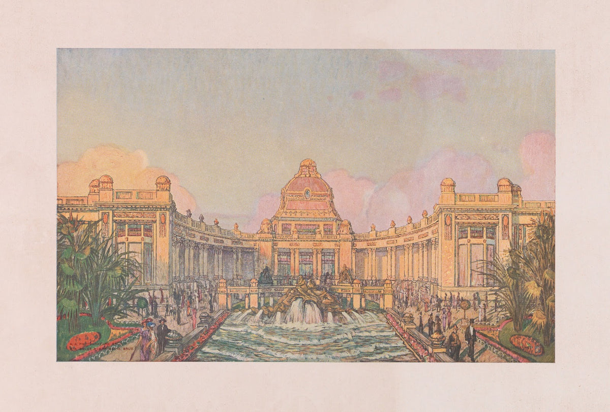 Exposition et universelle internationale de Gand 1913 Palais des beaux arts 1912
