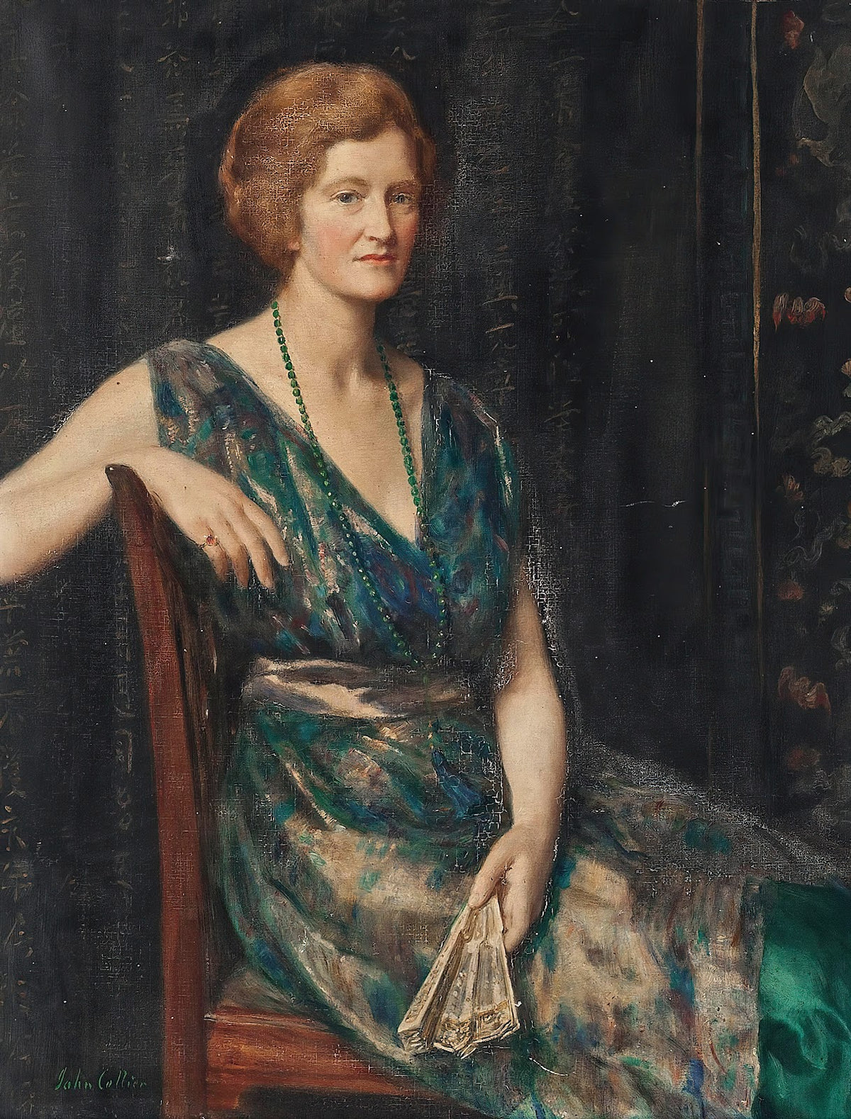 Portrait of a lady thought to be Mrs Geoffrey Pynam of Guildford