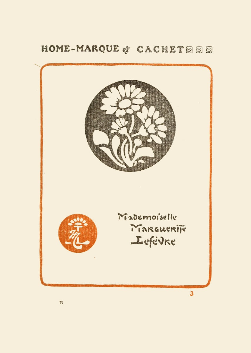 Le second livre des monogrammes marques cachets et es libris Pl03 1908