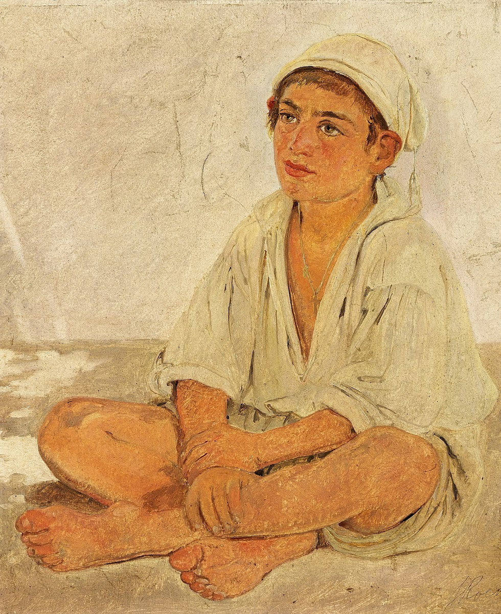 Siddende neapolitansk dreng 1838