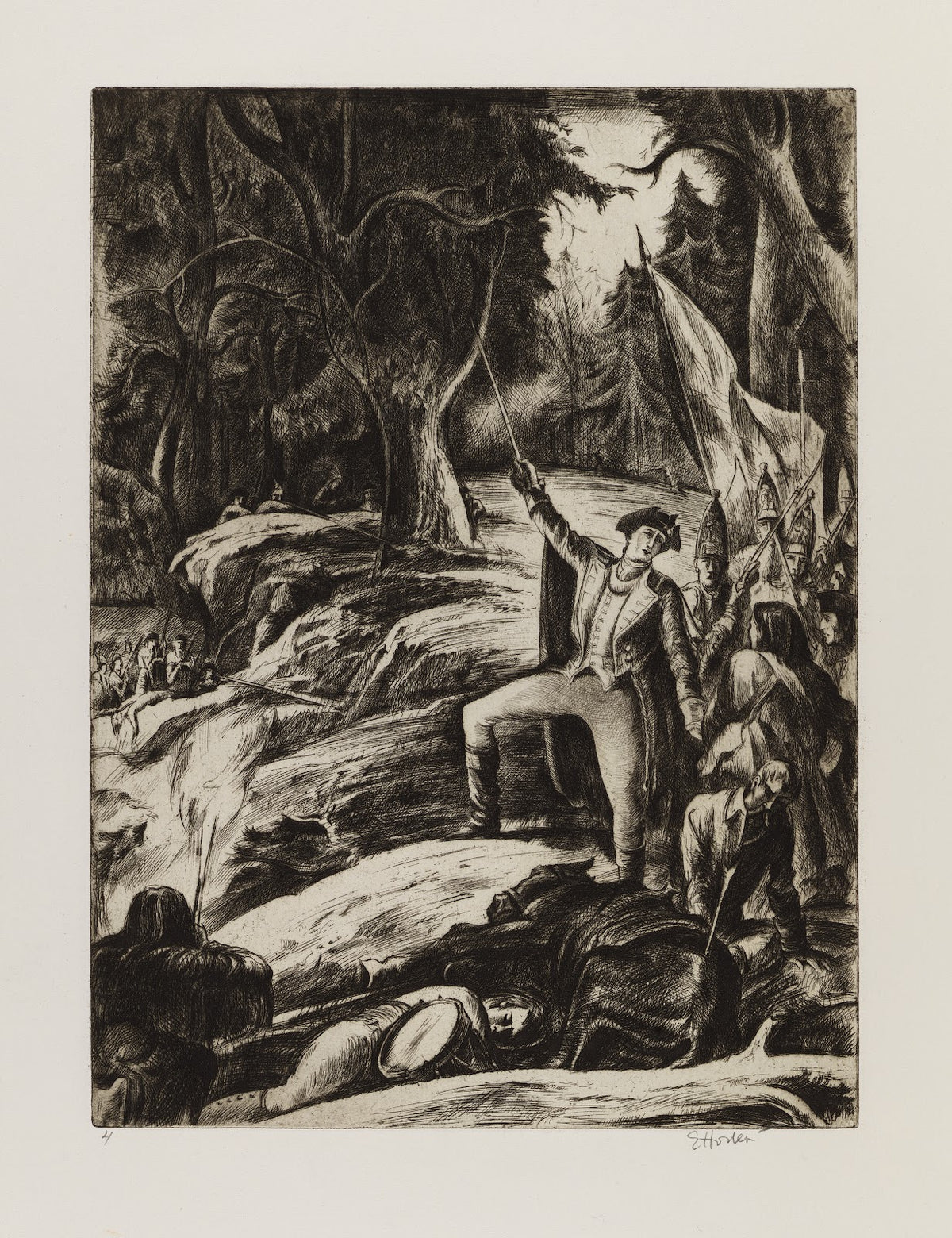 Washington at Braddocks Defeat 1932