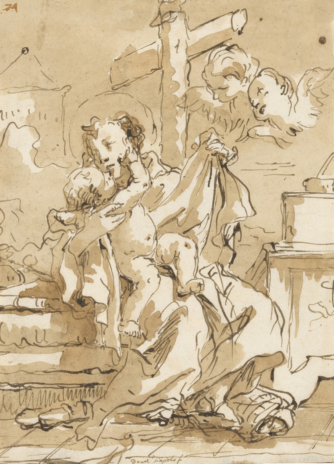 Saint Anthony of Padua with the Christ Child in an Interior 1770