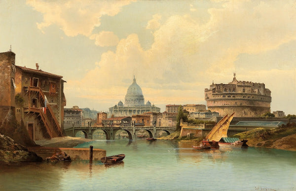 Rome View Of Castel Santangelo