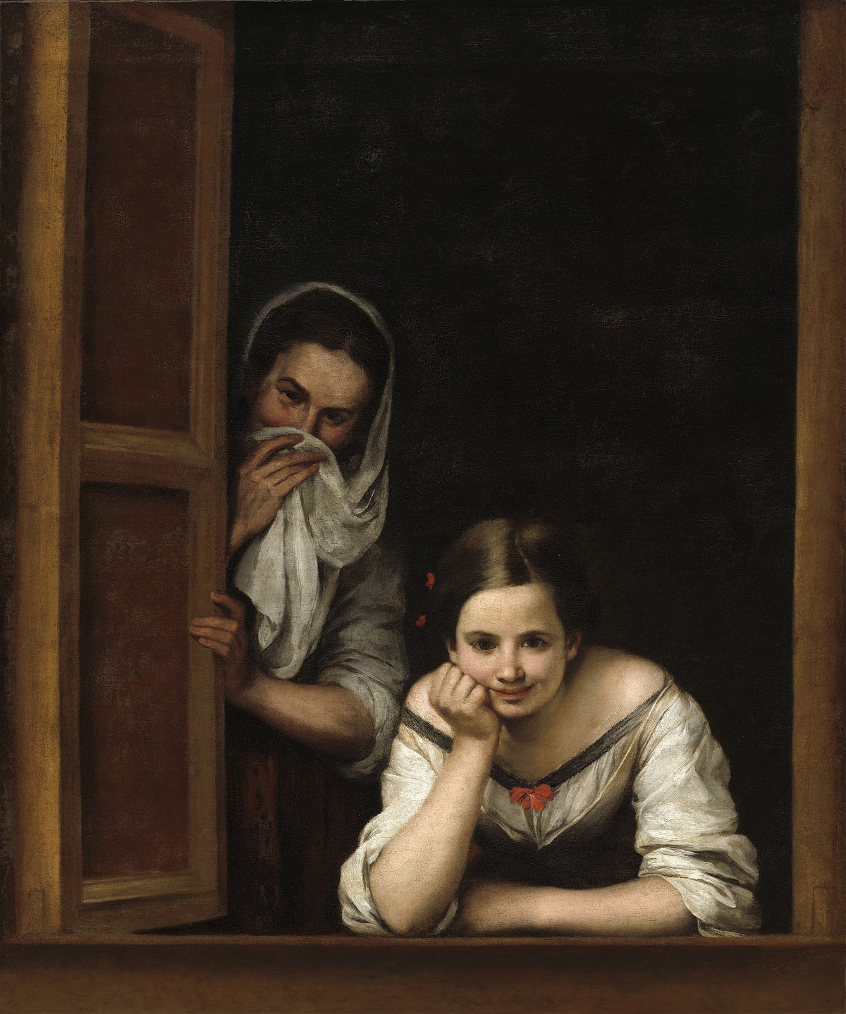 Two Women at a Window c 1655 1660