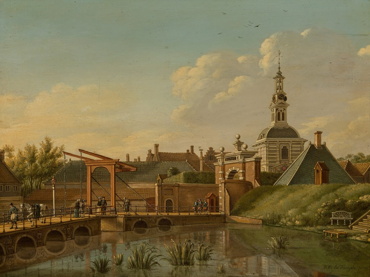 View of the Witte Poort Leiden 1773