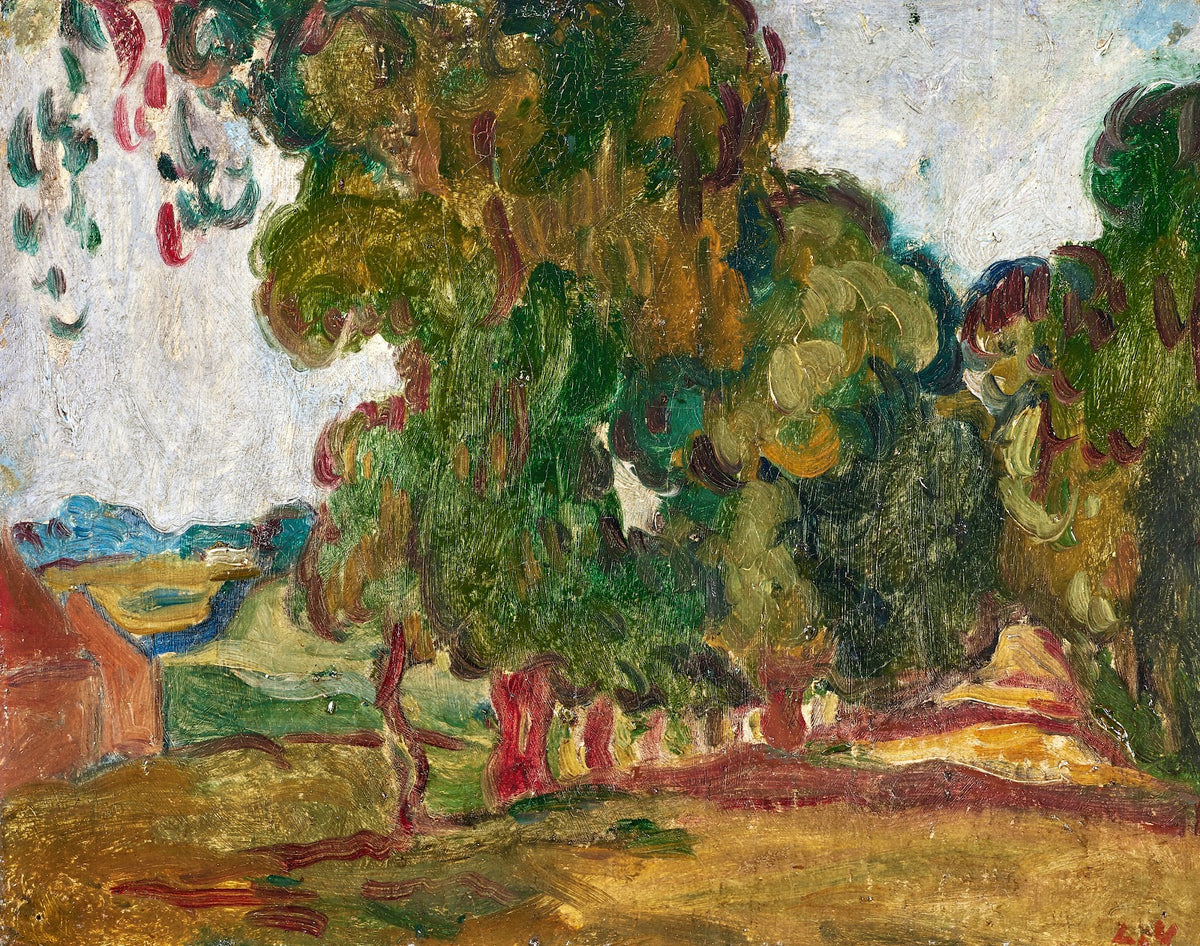 Allée darbres circa 1908