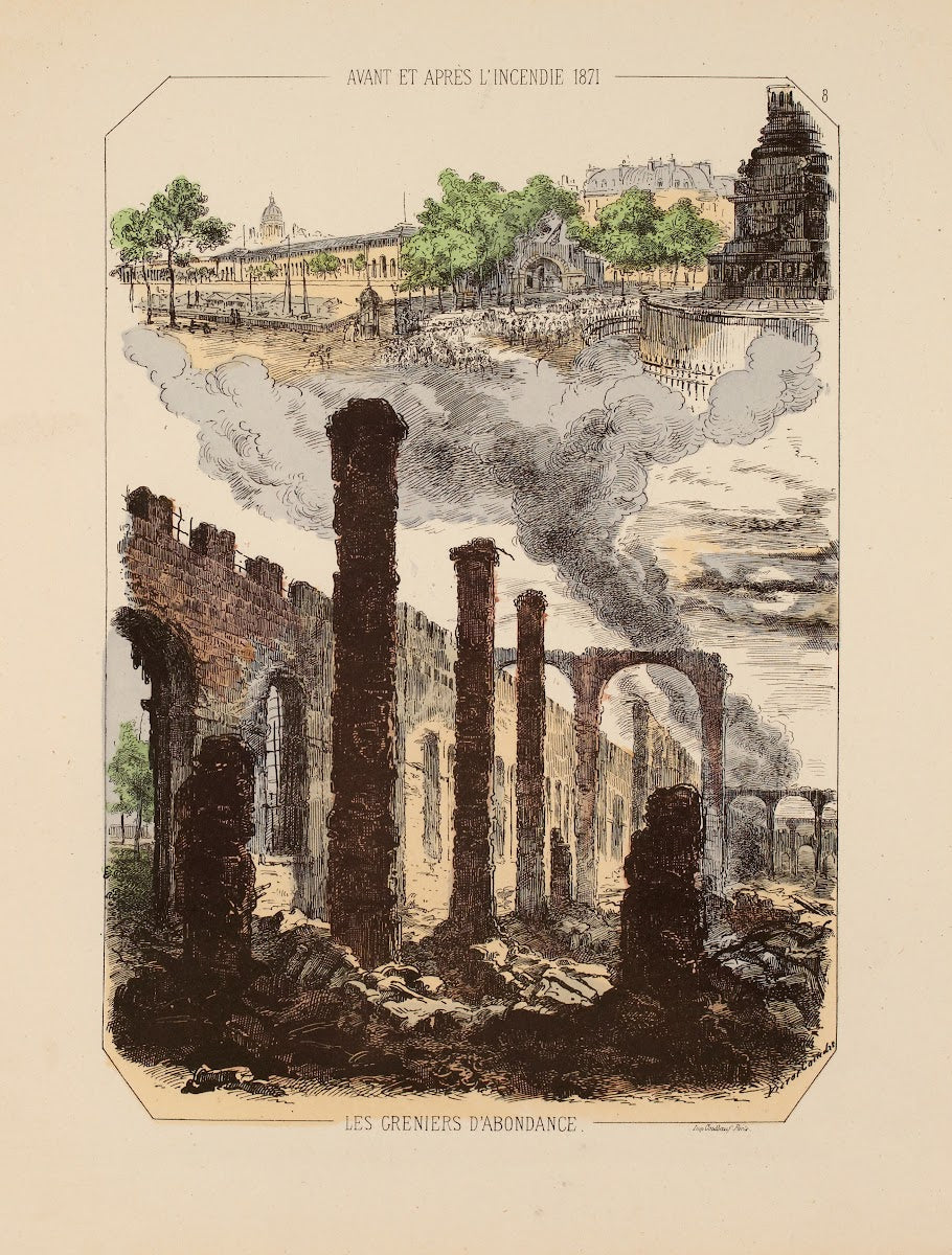 Avant et après lincendie 1871 Les greniers dabondance 8 1871