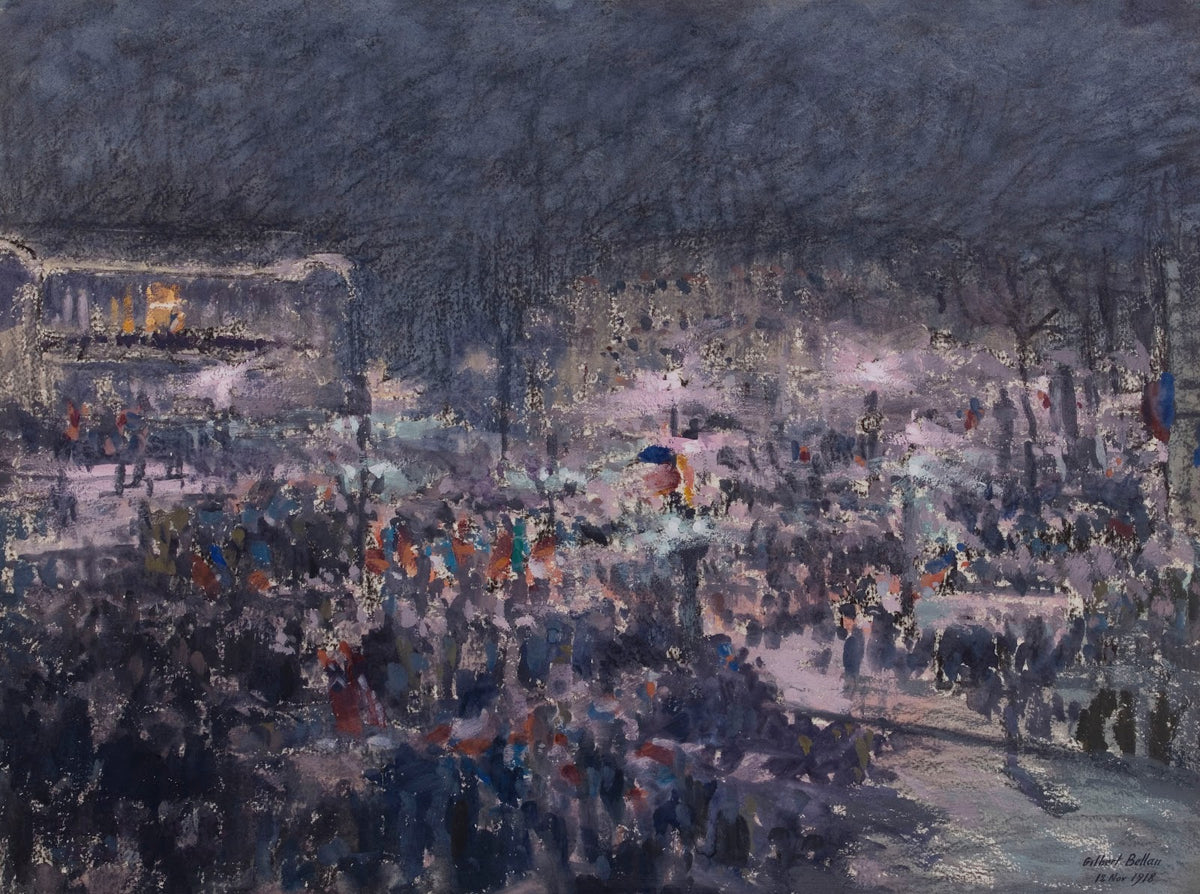 La Marseillaise chantée à la loggia de lOpéra par Me Chenal le 12 novembre 1918