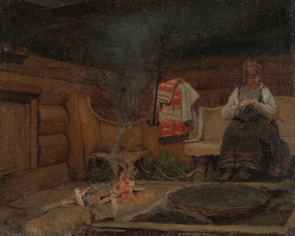 Farm Interior from Setesdal 1860