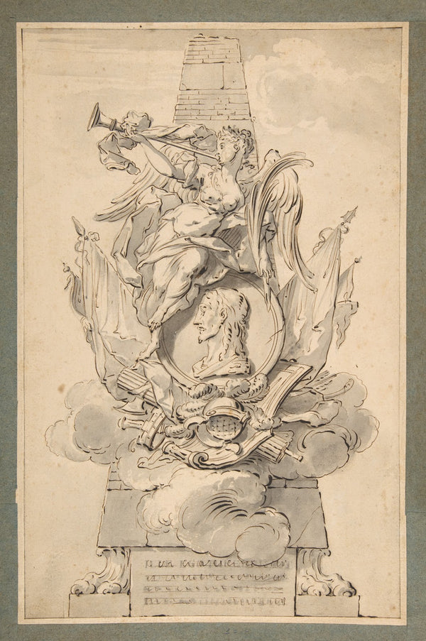 Design for a Monument to a Military Leader ca 16901740