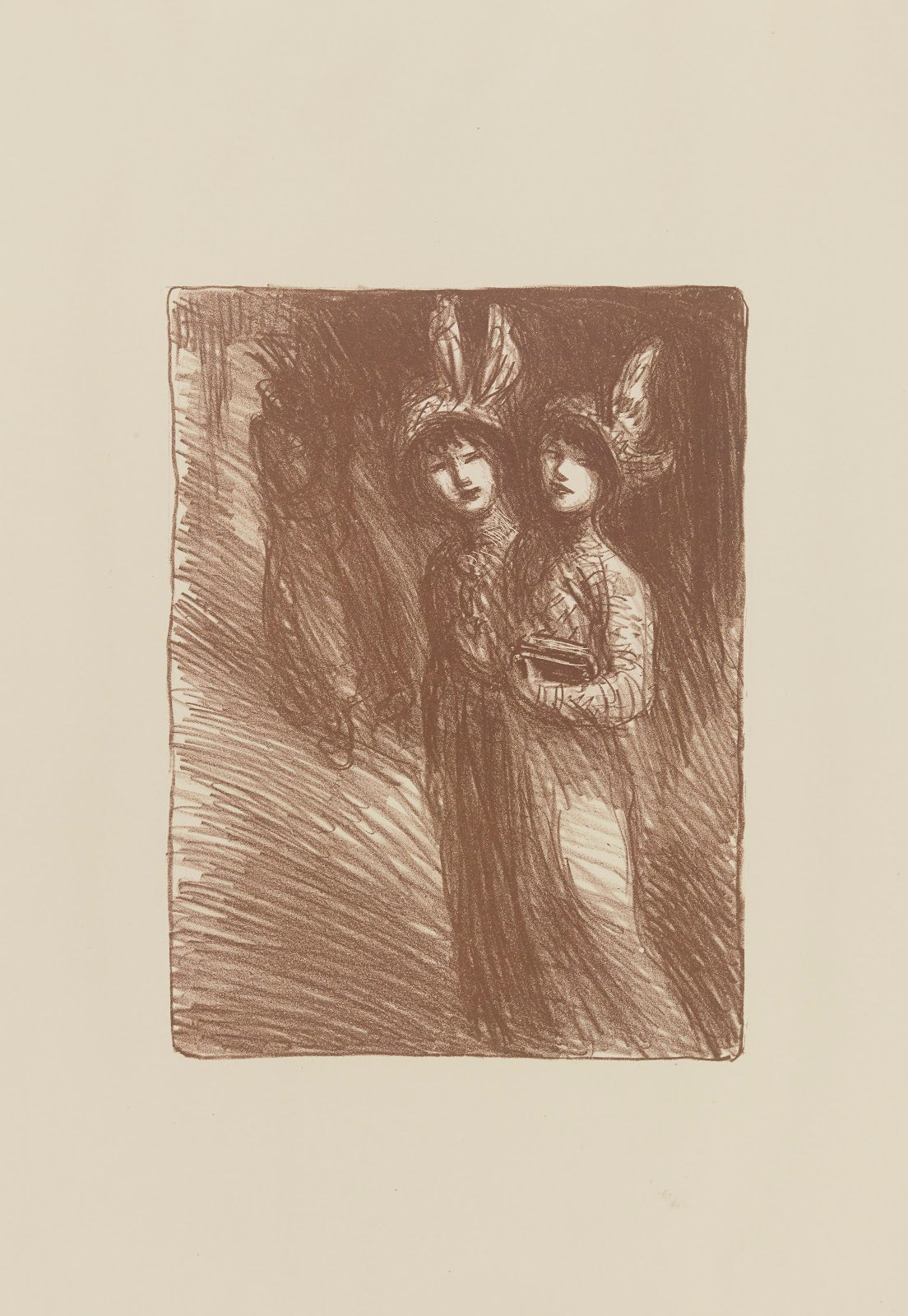 Deux femmes en chapeau 1913