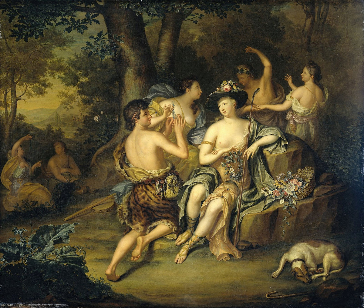 Shepherds and Shepherdesses in a Landscape 1735