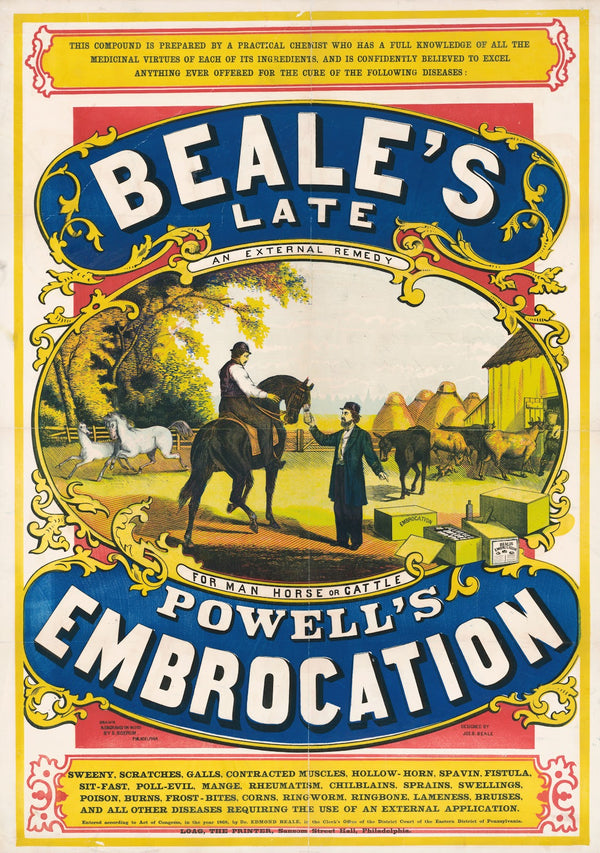 Beales late Powells embrocation 1868