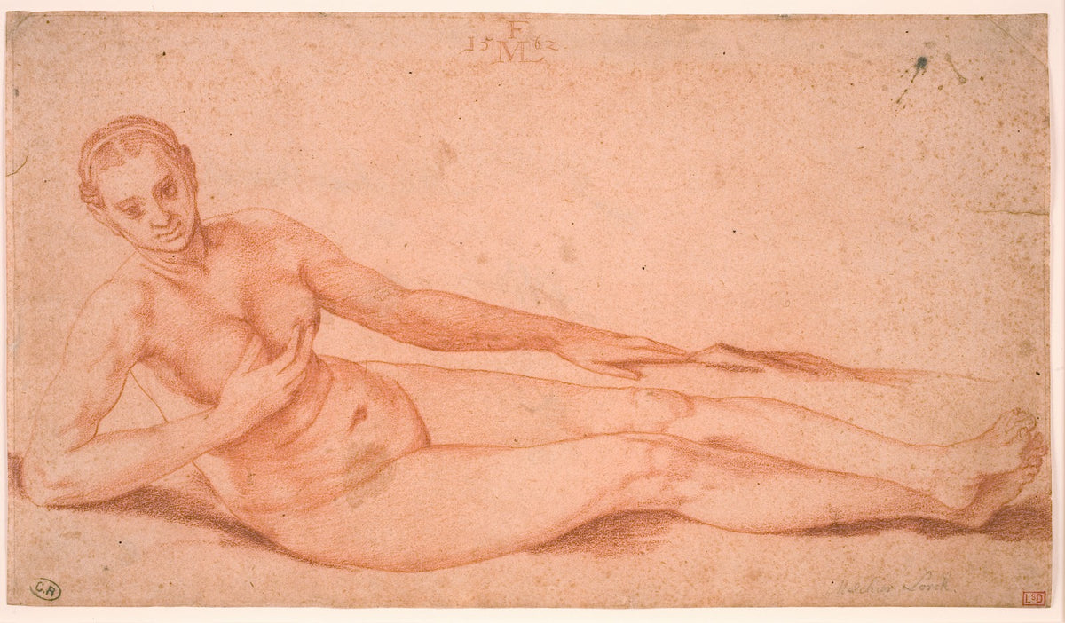 Liggende kvindelig model 1562