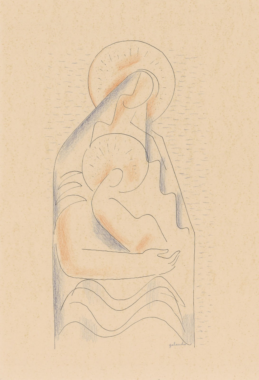 Madonna and Child in her Lap 1934