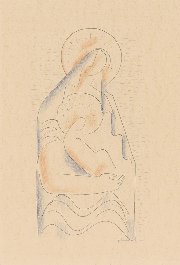 Madonna and Child in her Lap 1934