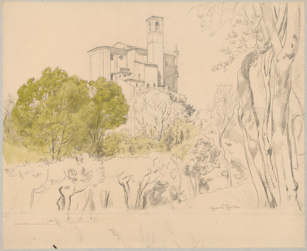 View of the Cathedral of St Nicholas the Wonderworker in Gardone di Sopra Lombar