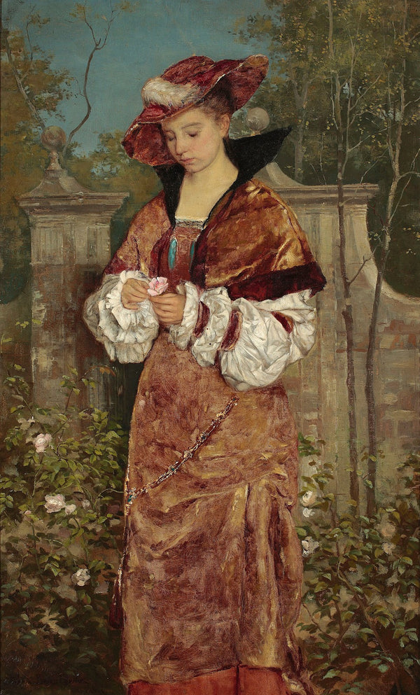 Portrait of a lady in the garden