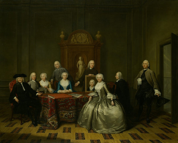 Jan de Bosch 1713 1785 and his family 1754