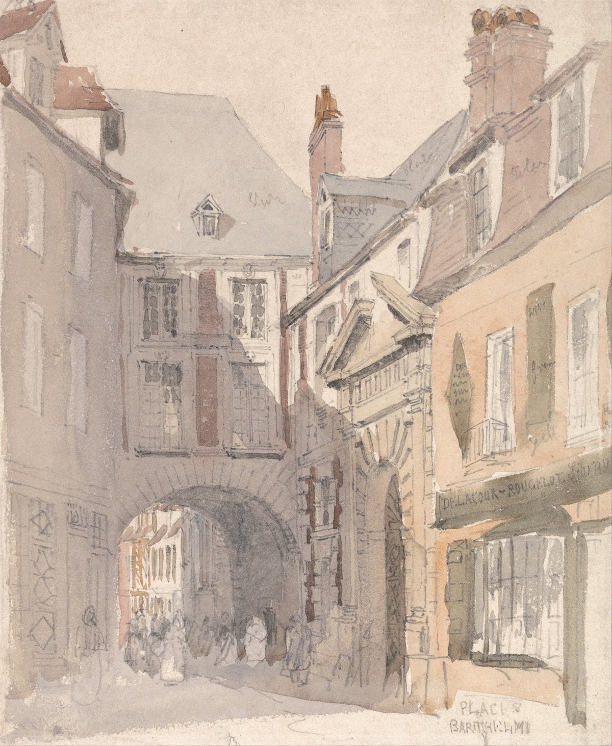 Place St Barthélemy Rouen 1829