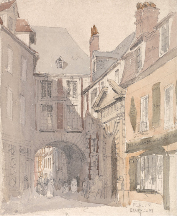 Place St Barthélemy Rouen 1829
