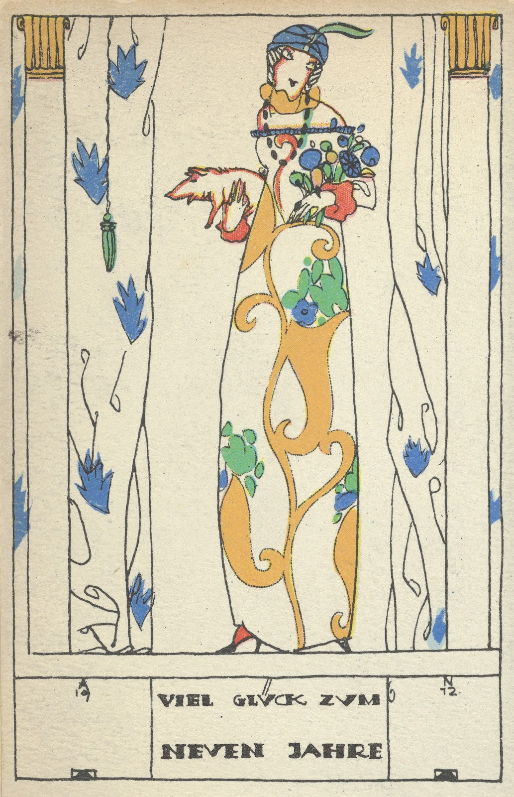 Best of Luck for the New Year Viel Glück zum Neuen Jahre 1912