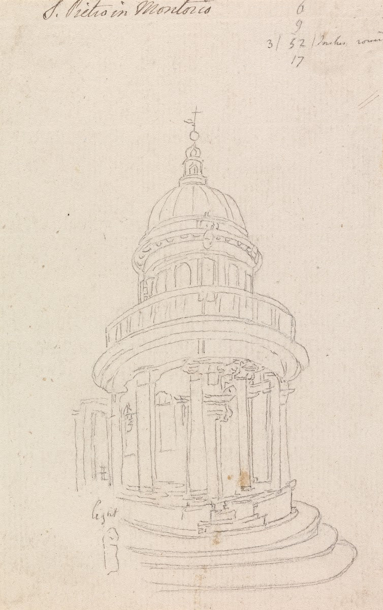 The Tempietto in San Pietro in Montorio Italy 1777 to 1778