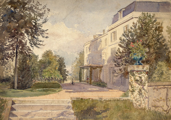 Vue dun jardin autour dune maison