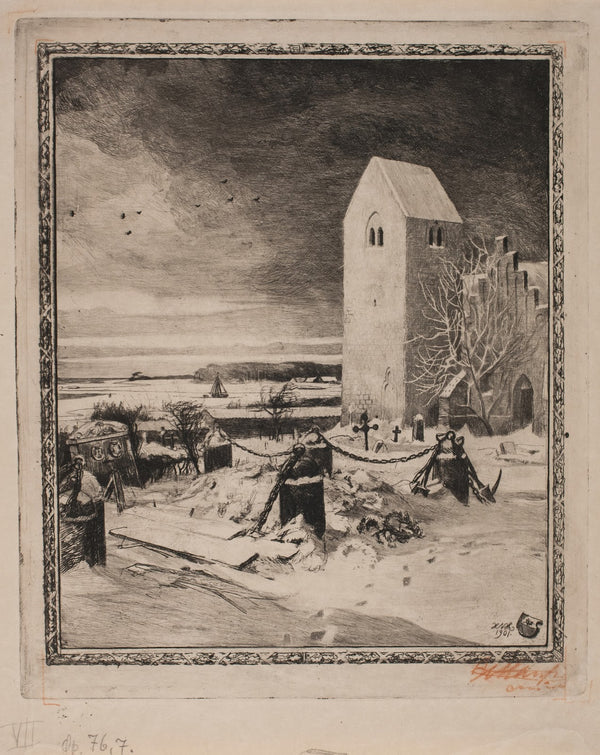 Højt på en gren VI Kirkegården 1901