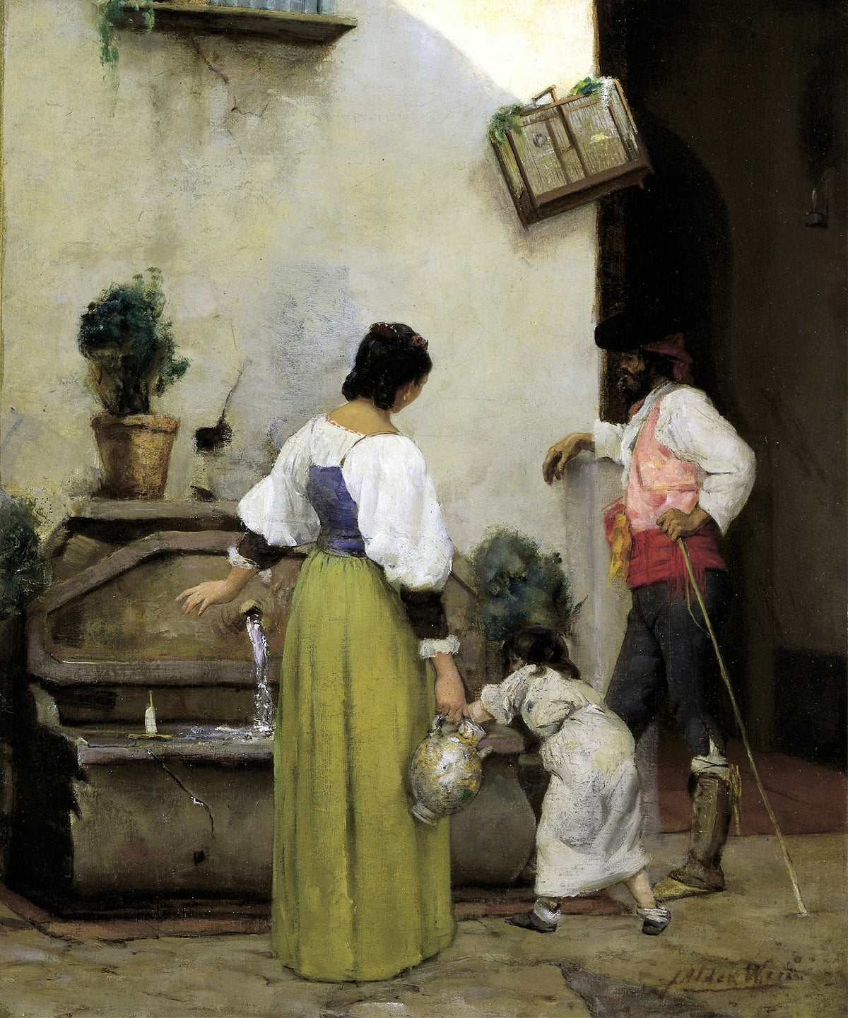 At the Water Trough 1876 1877