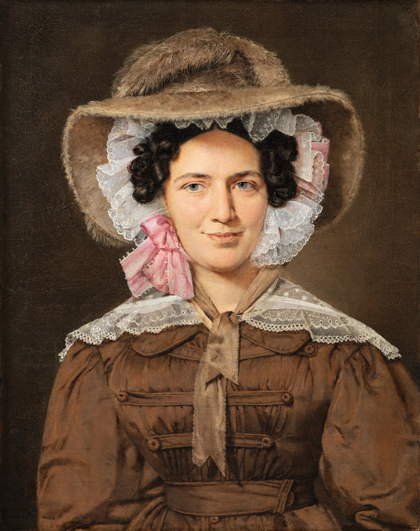 Portrait Of Baroness Christine Stampe Nee Dalgas 1827