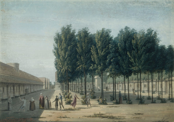 Hospice de Bicêtre la cour des paisibles 1824