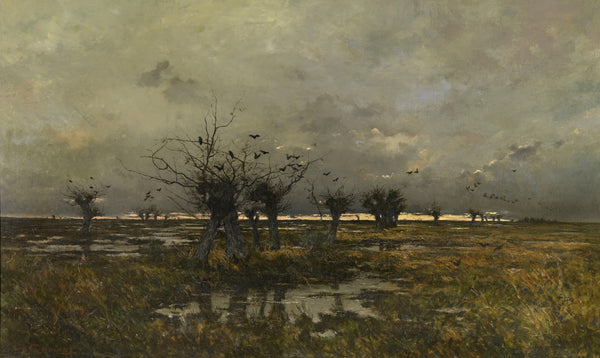 Evening in the Limburg Kempen 19th century