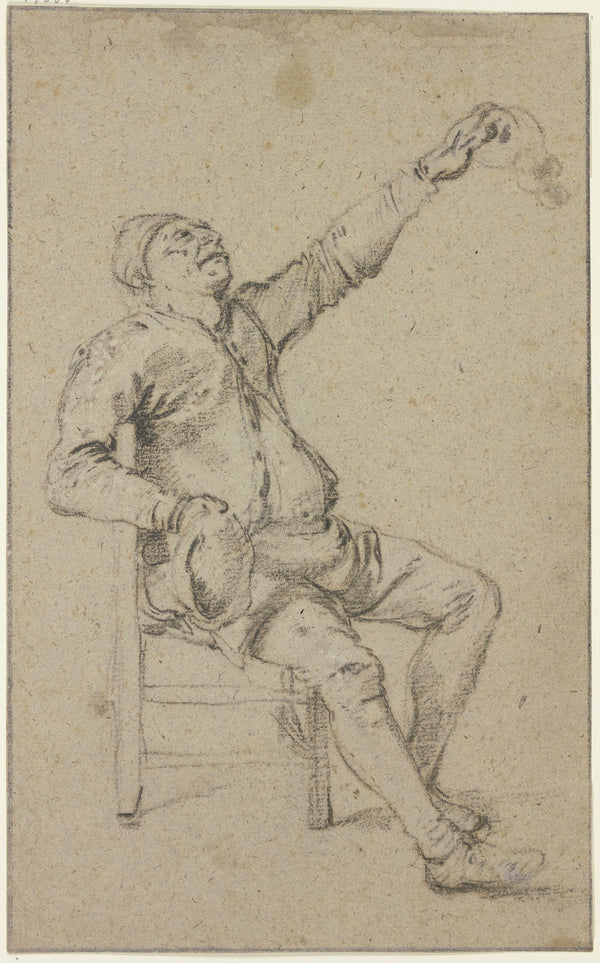 Sitting farmer