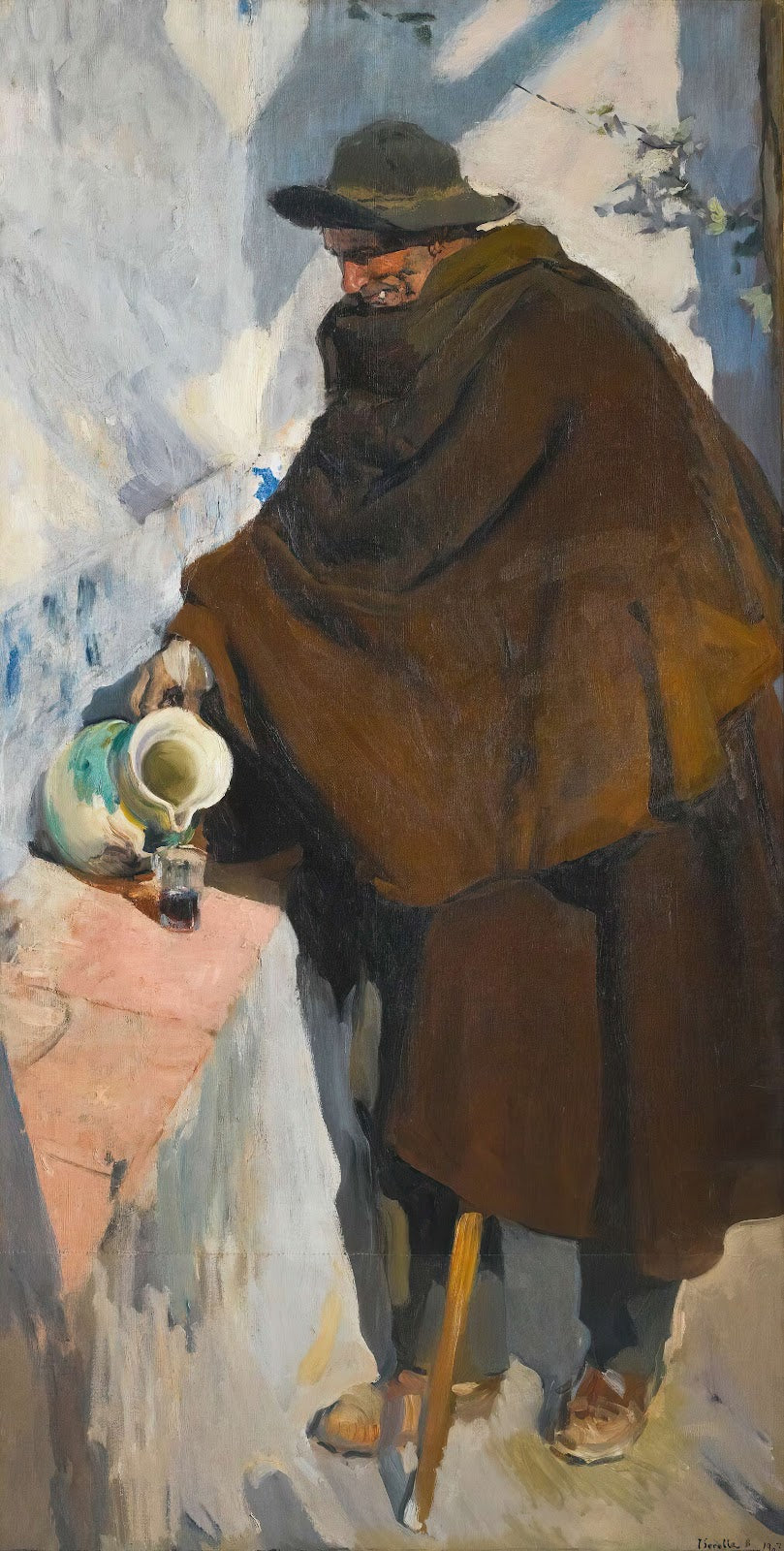 Viejo Castellano Sirviéndose Vino The Old Man Of Castille 1907