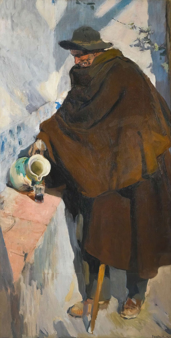 Viejo Castellano Sirviéndose Vino The Old Man Of Castille 1907