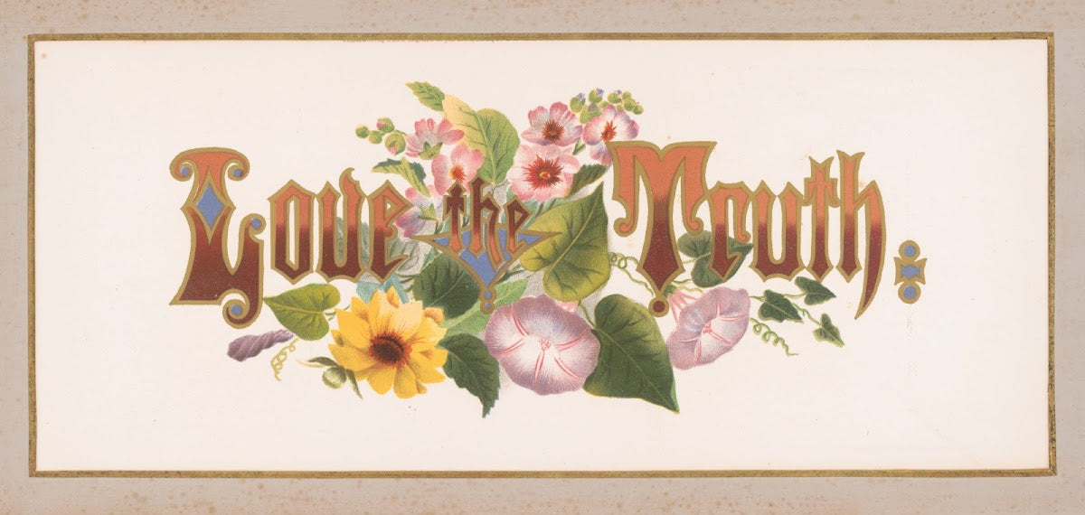 Prangs floral mottoes no 11 Love the truth 1873