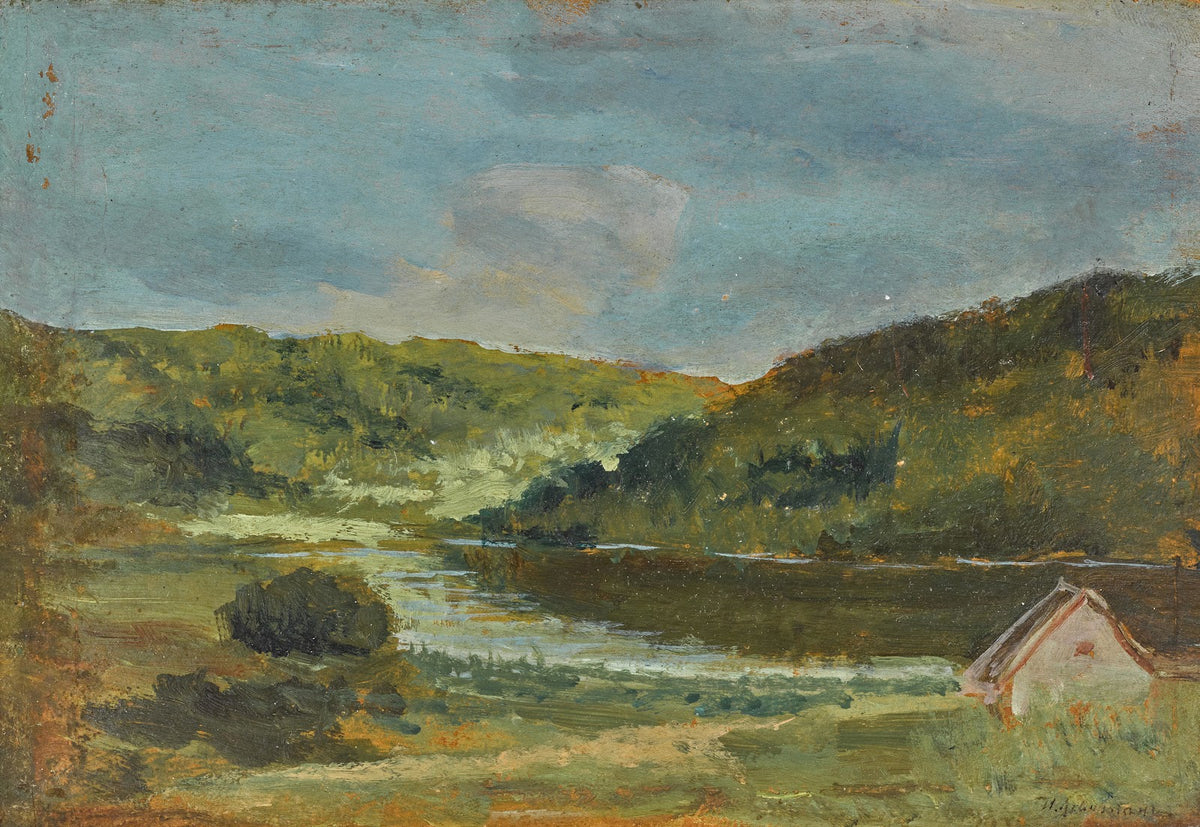Landscape with Mill Study