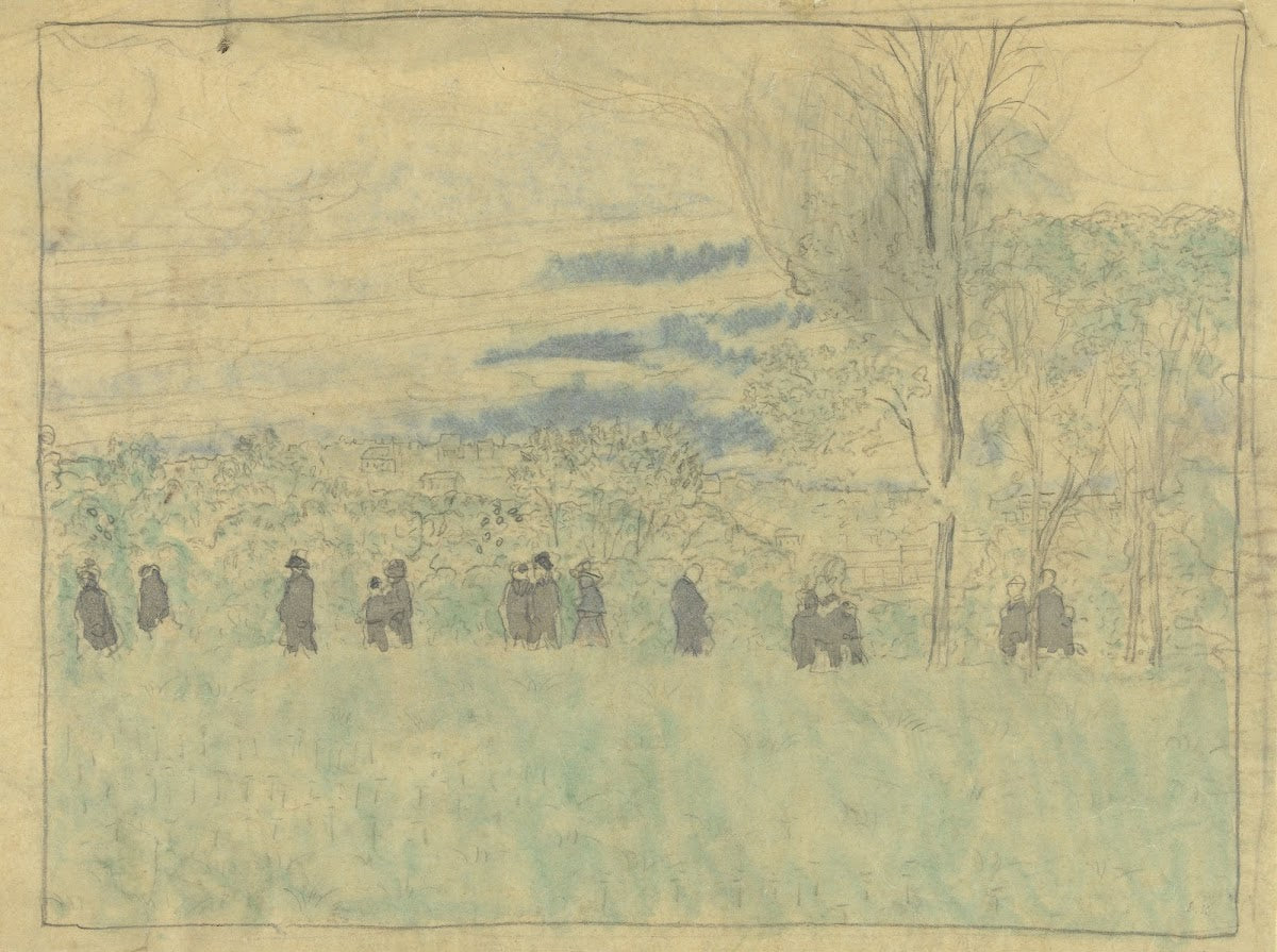 Landschap met wandelaars 1878 1940