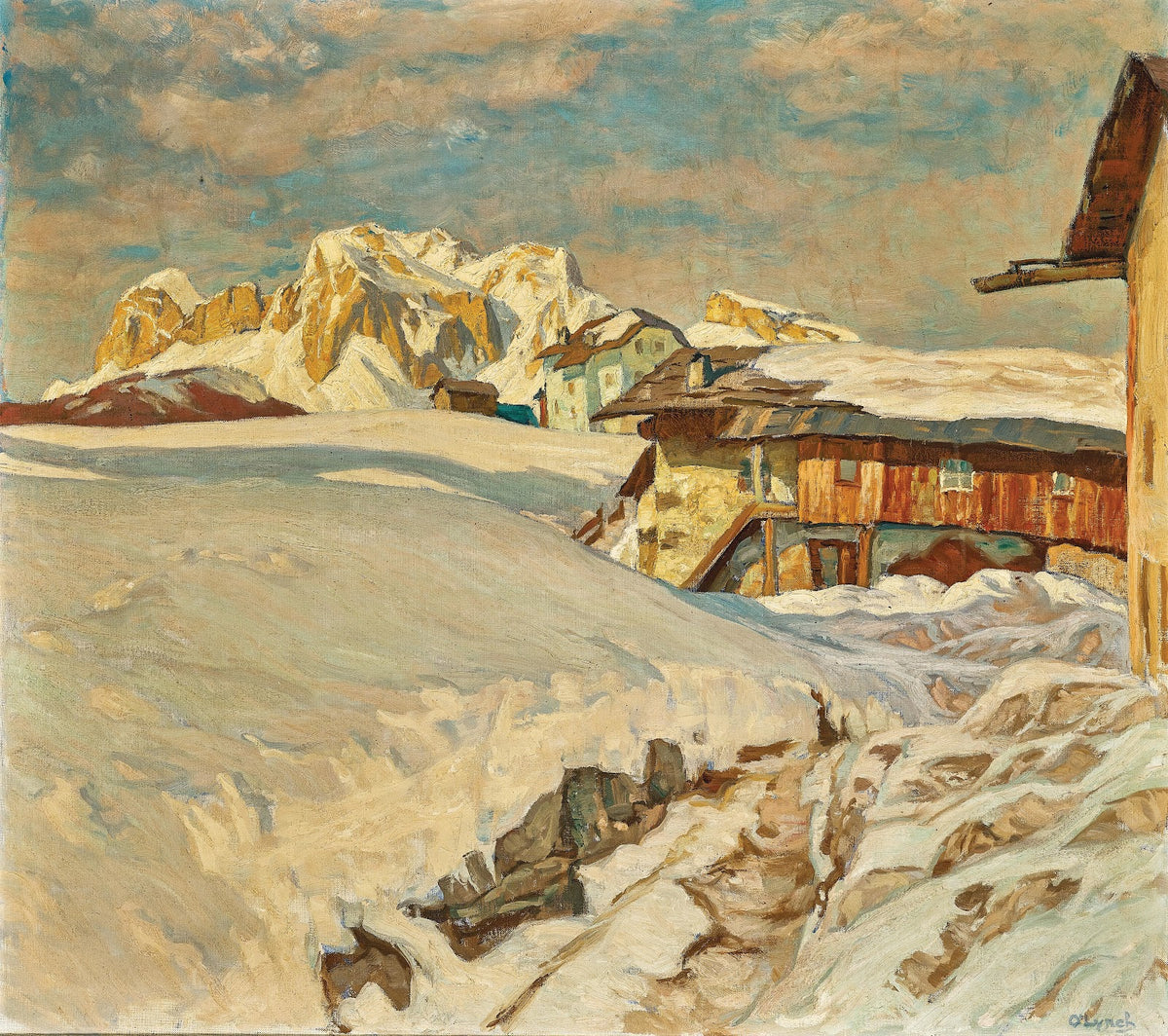 Dolomitenlandschaft bei Cortina mit Tofana