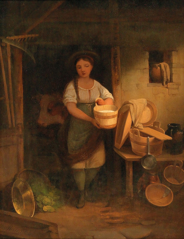 Milkmaid in the Barn