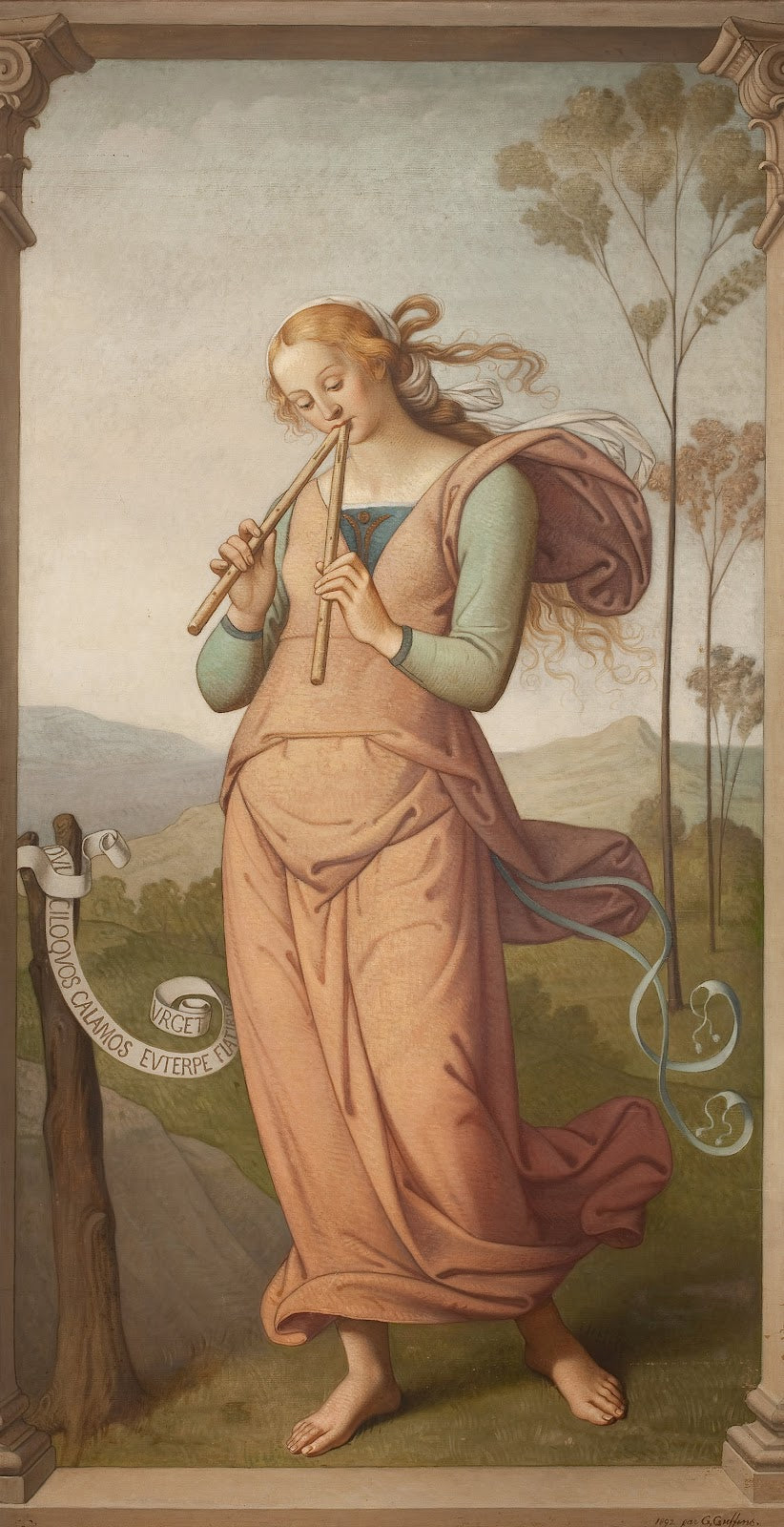 Euterpe Muse of Poetry 1892