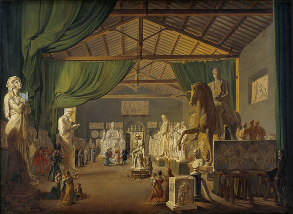 Pope Leo XII Visiting Thorvaldsens Studios In The Piazza Barberini 18 October 18