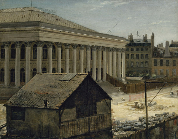 La Bourse en construction 1820