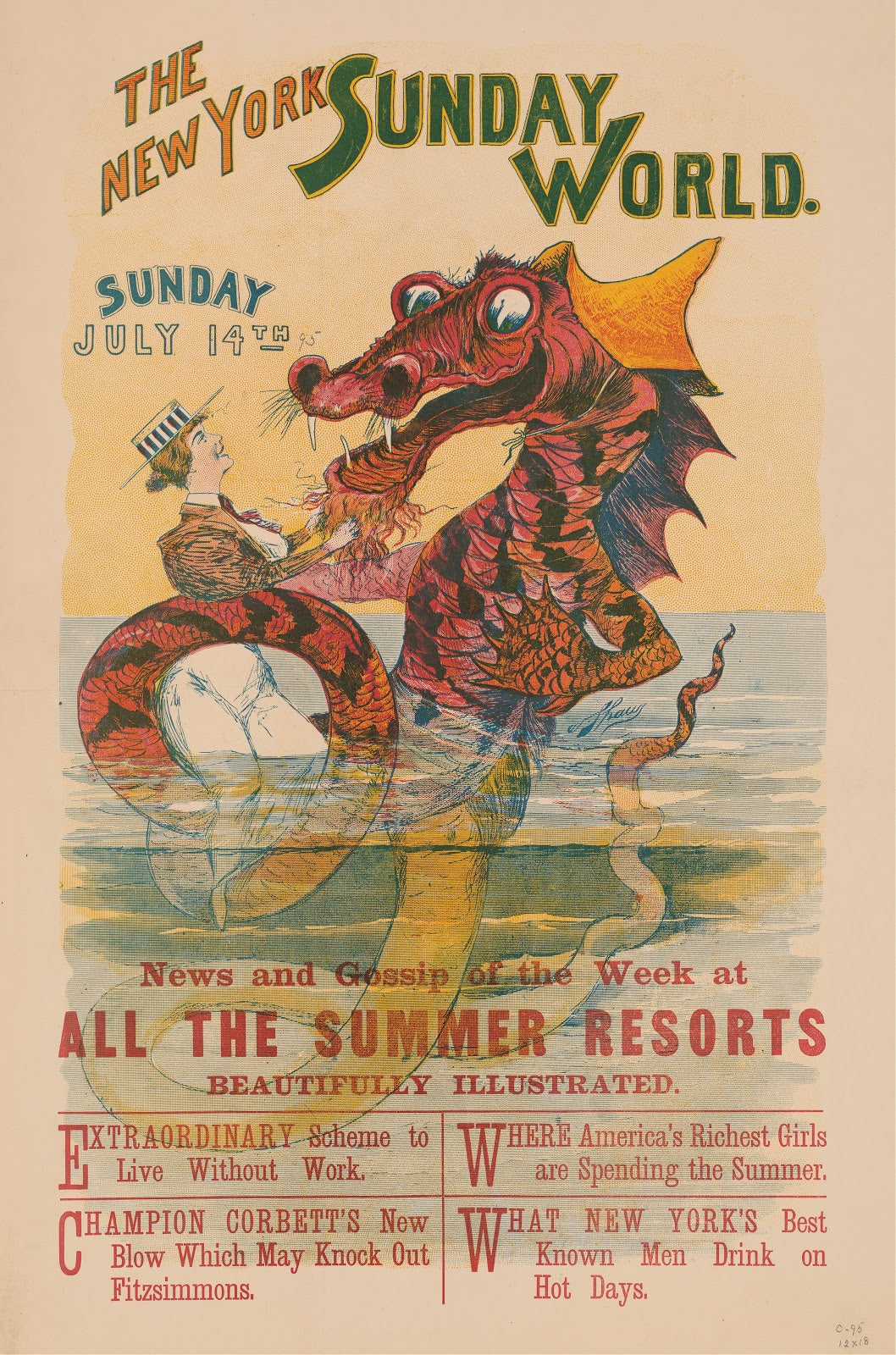 The New York Sunday World Sunday July 14th 95 1895