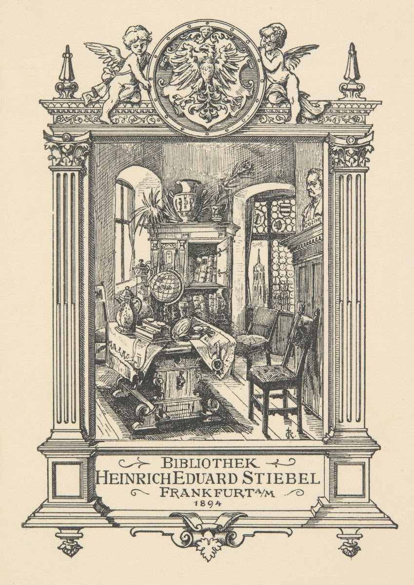 Ekslibris Heinricha Eduarda Stiebela 1894