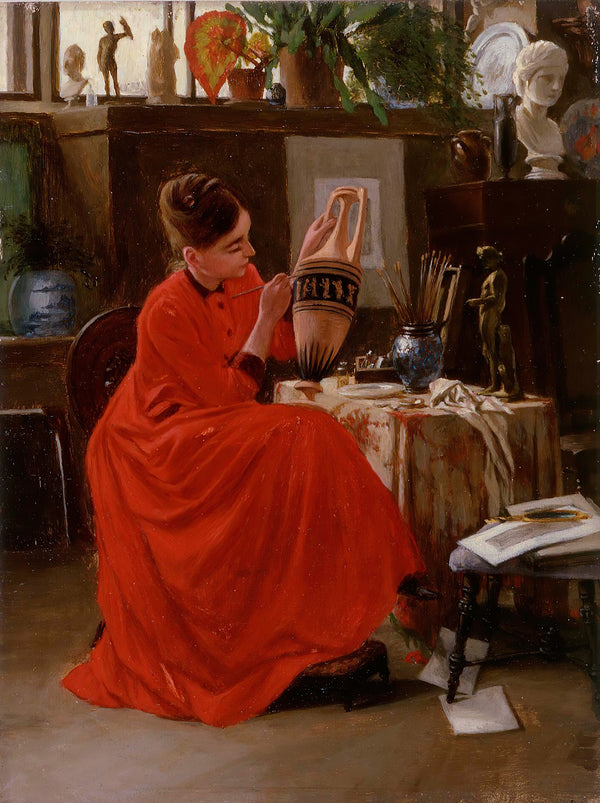 Interior With Vase Painter