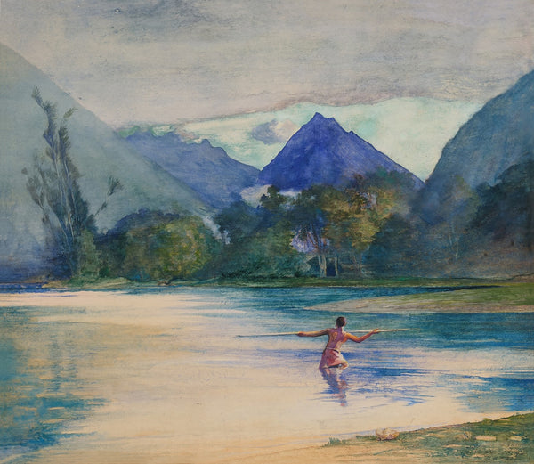 Entrance to the Vai Te Piha River Cooks Anchorage 1891